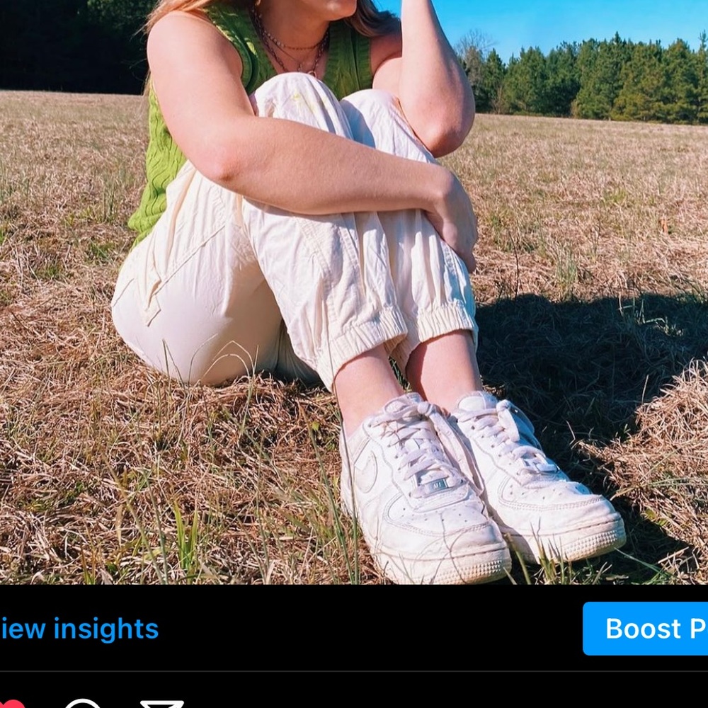 Urban Outfitters white cargo pants